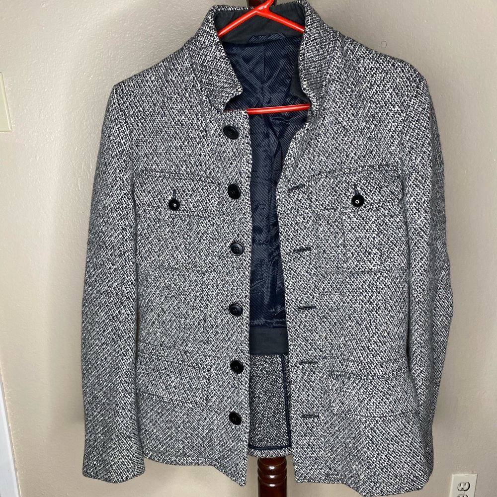 Balenciaga Grey Wool Coat Size oversized Small